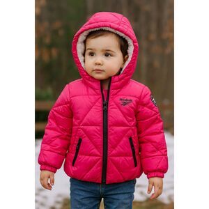 Reebok Toddler Faux Fur Lined Jacket Hot Pink SZ 2T NEW
